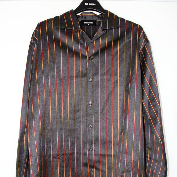 BNWT AW20 DSQUARED2 PREPPY STRIPE PATTERN SHIRT 48 & 52 - Picture 2 of 15